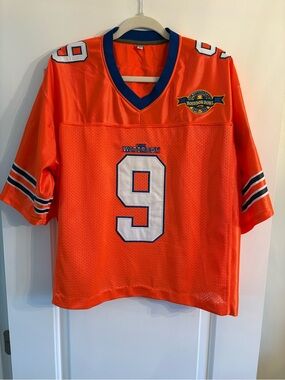 Waterboy Mud Dogs Orange Football Jersey - Number 9